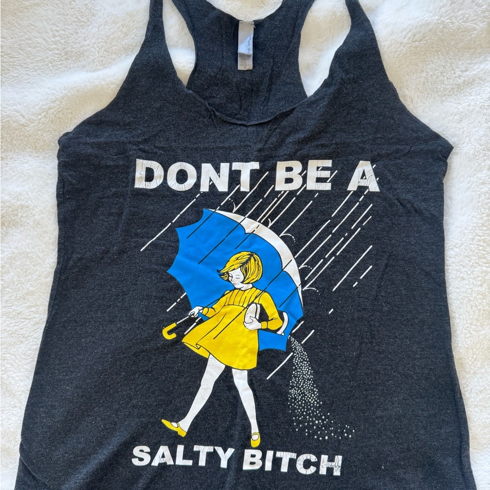 Graphic Women's Tank Top - Charcoal Gray
